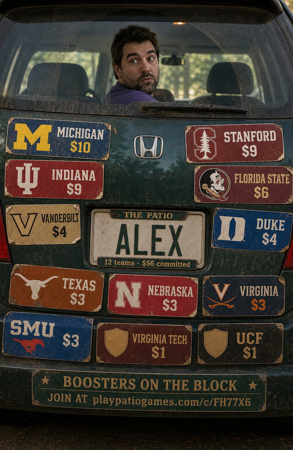 Alex Ackerman-Greenberg's auction slate